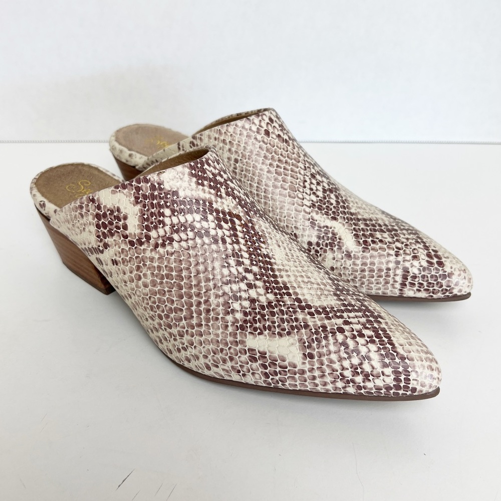 Seychelles Snakeskin Mules